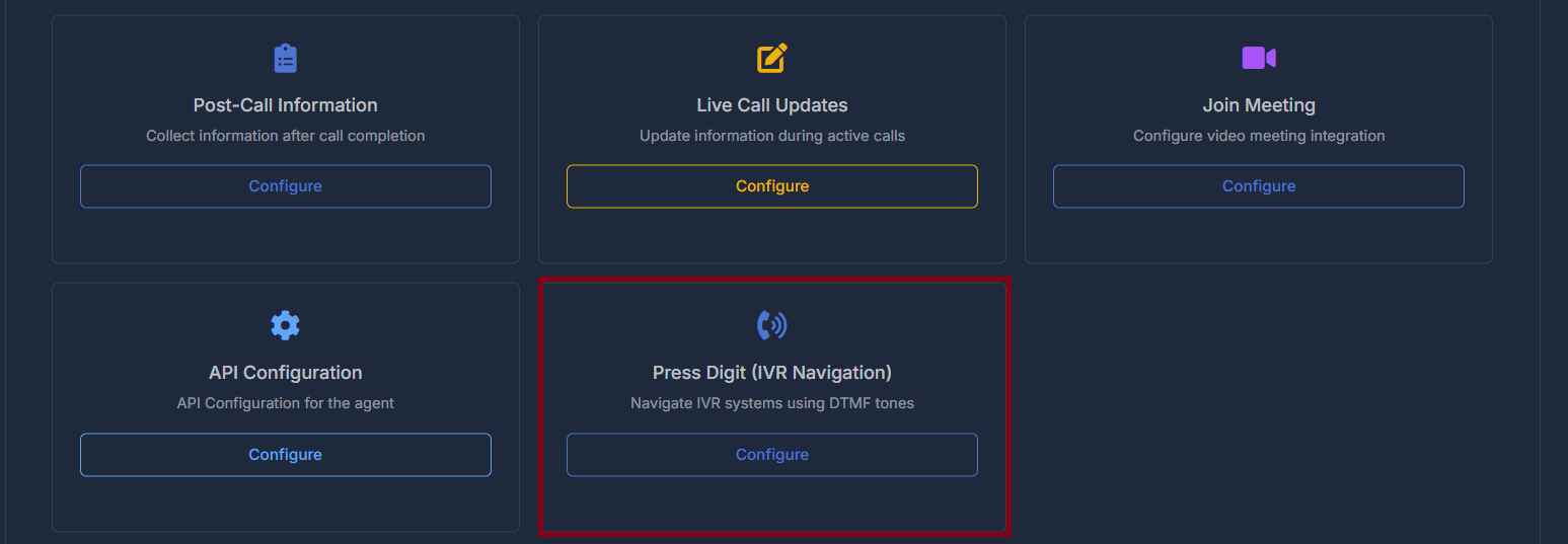 Press Digit IVR in Agent Functions