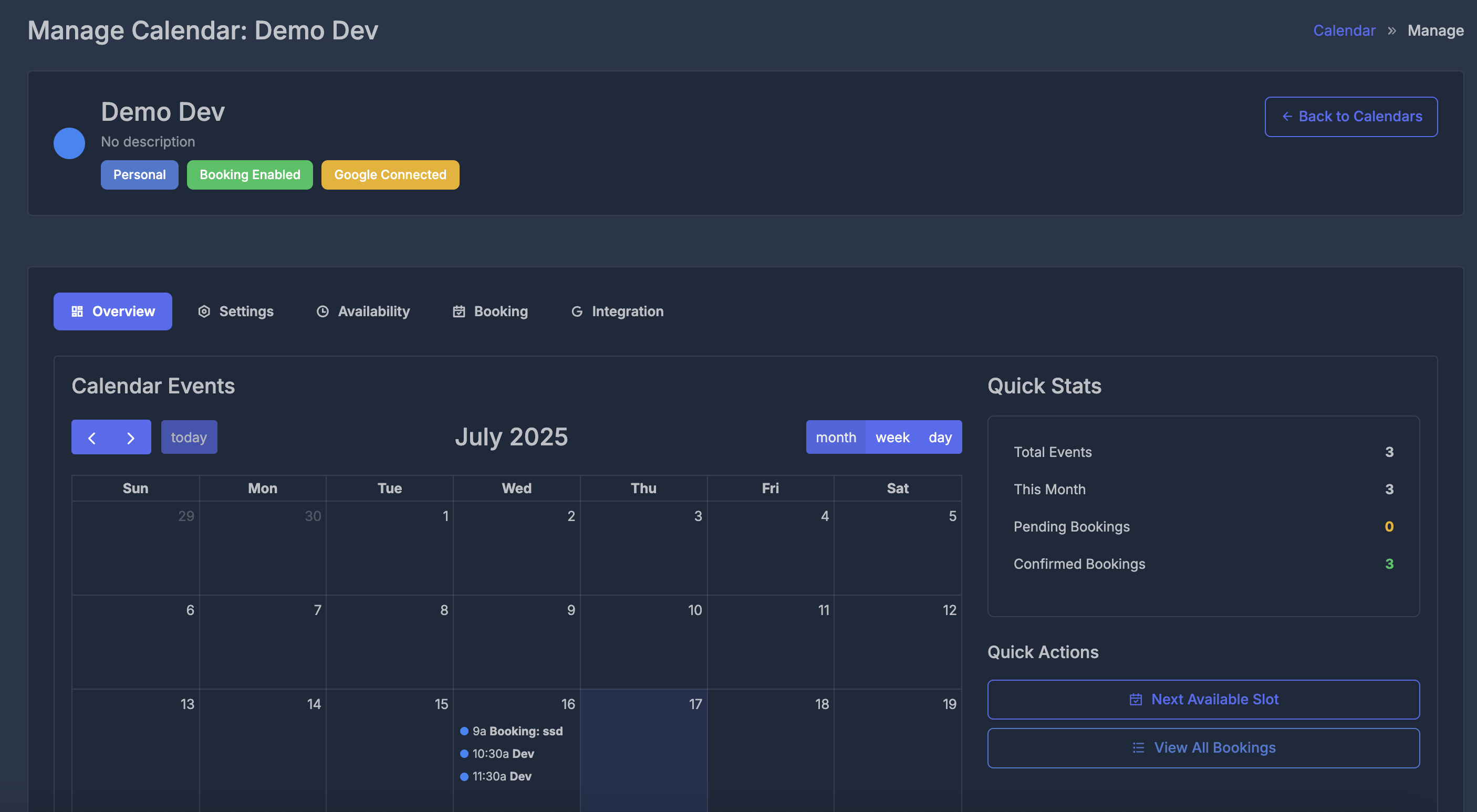 calendar