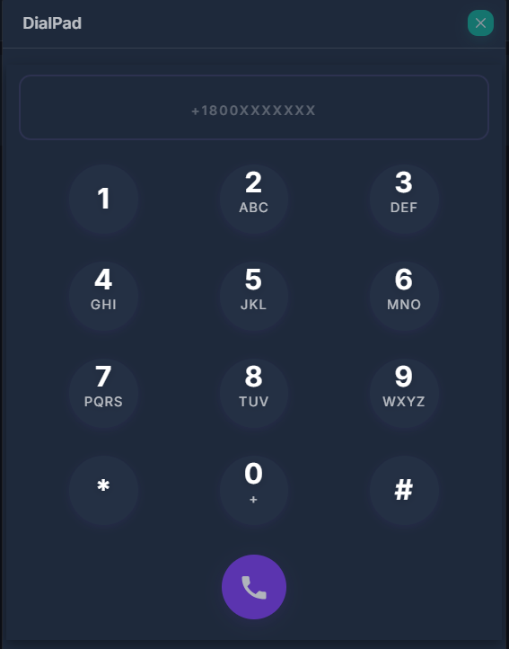 Power Dialer Manual Dialpad